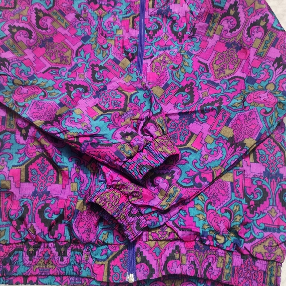 Vintage 90's Lavon windbreaker Track Suit Set Jacket and Pant Size M Retro - Picture 6 of 14